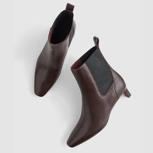 Madewell The Dimes Chelsea Boot in Leather Turkish Coffee